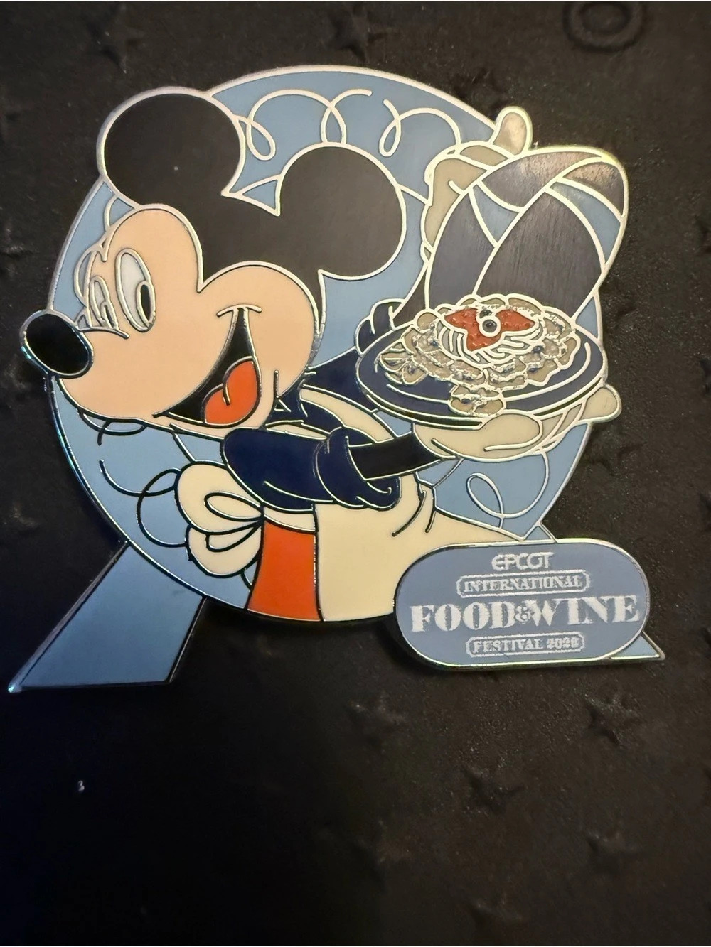 Disney EPCOT Food Wine Festival 2026 Mickey Funnel Cake Mystery Pin LR
